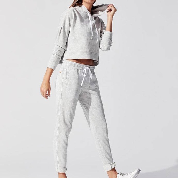 ALALA Silver Terry Hoodie / sweatshirt size S - Picture 5 of 6